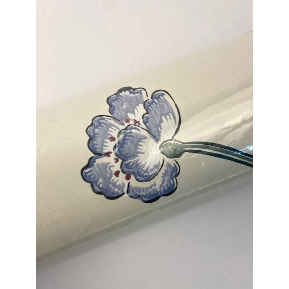 Waverly Floral Wallpaper Prepasted Vinyl Cream Red Blue 553791 Run 12 11 Yards